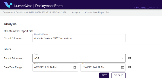 screenshot of Voice Biometrics